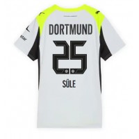 Camiseta Borussia Dortmund Niklas Sule #25 Segunda Equipación Replica 2025-26 para mujer mangas cortas